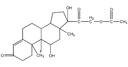 醋酸氟氢可的松结构式