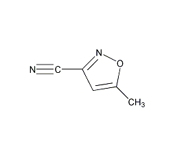 5-甲基异噁唑-3-甲腈结构式