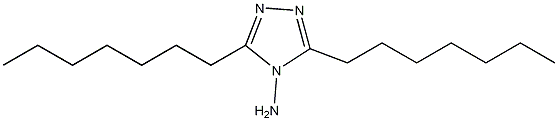 4-氨基-3,5-二庚基-4H-1,2,4-三唑结构式