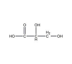 DL-甘油酸结构式