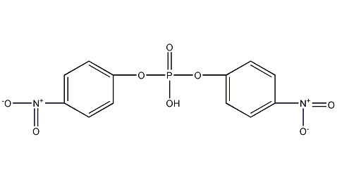 双(4-硝基苯基)磷酸酯结构式