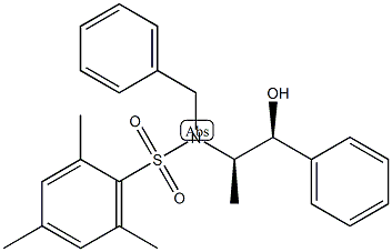 (1R,2R)-2-[N-苄基-N-(均三甲基磺酰)氨基]-1-苯基-1-丙醇结构式