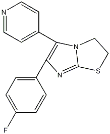 6-(4-氟苯基)-5-(4-吡啶基)-2,3-二氢咪唑并[2,1-b]-噻唑结构式