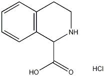 DL-1,2,3,4-四氢异喹啉-1-羧酸盐酸盐结构式