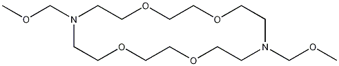 N,N'-双(甲氧基甲基)二氮-18-冠-6结构式