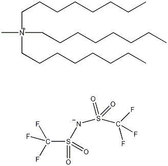 甲基三辛胺二(三氟甲磺酰基)亚胺结构式