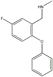 5-氟-N-甲基-2-苯氧基苯甲胺结构式