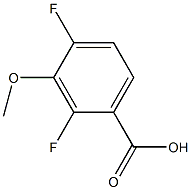 2,4-二氟-3-甲氧基苯甲酸结构式