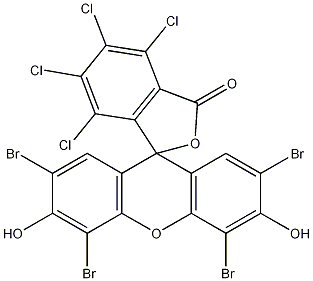 2',4',5',7'-四溴-3,4,5,6-四氯荧光素结构式