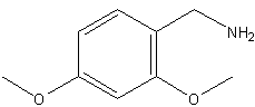 2,4-二甲氧基苯甲胺结构式