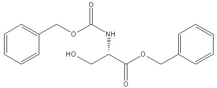 Z-L-丝氨酸苄酯结构式
