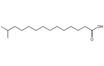 13-甲基-十四(烷)酸结构式