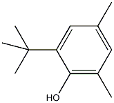 6-叔丁基-2,4-二甲基苯酚结构式