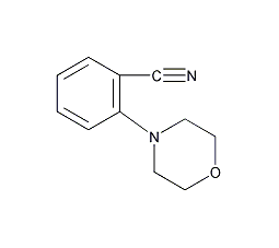 2-(4-吗啉)苯甲腈结构式