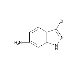 3-氯-6-氨基吲唑结构式