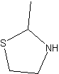 2-甲基噻唑烷结构式