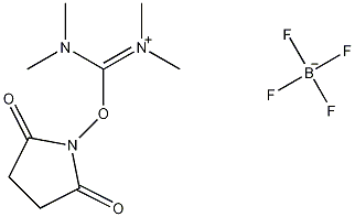 2-琥珀酰亚胺基-1,1,3,3-四甲基脲四氟硼酸酯结构式