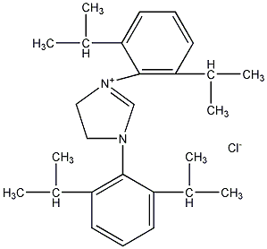 1,3-二(2,6-二异丙基苯基)咪唑鎓氯化物结构式