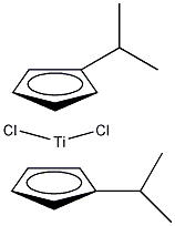 双(异丙基环戊二基)二氯化钛结构式