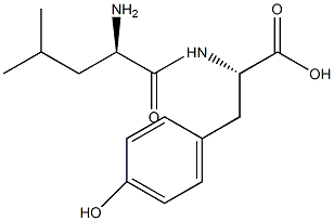 D-亮氨酰-L-酪氨酸水合物结构式