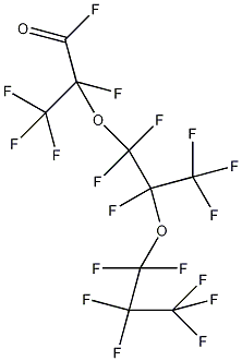 氟化2,5-二(三氟甲基)-3,6-二氧杂十一氟壬酰结构式