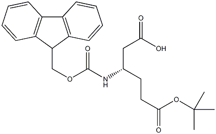 芴甲氧羰基-L-β-高谷氨酸6-叔丁酯结构式