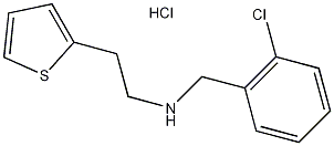 N-(2-氯苄基)-2-(-2-噻吩基)乙胺盐酸盐结构式