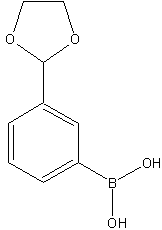 3-(1,3-二氧戊环)苯硼酸结构式