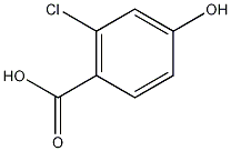 2-氯-4-羟基苯甲酸水合物结构式