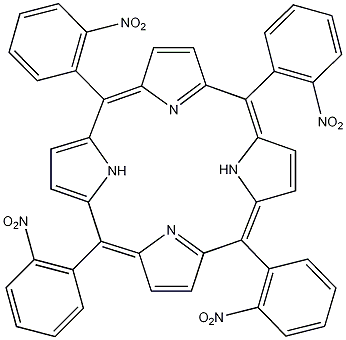 5,10,15,20-四(2-硝基苯)卟啉结构式
