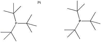 双(三叔丁基膦)铂(0)结构式