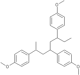 聚(4-甲氧基苯乙烯)结构式