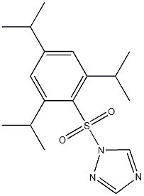 1-(2,4,6-三异丙基苯磺酰)-1,2,4-三唑结构式