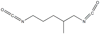 1,5-二异氰酸-2-甲基戊烷结构式