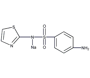 磺胺噻唑钠结构式