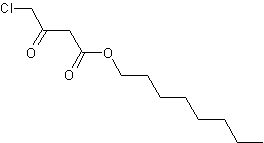 N-辛基-4-氯乙酰乙酸结构式