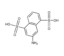2-萘胺-4,8-二磺酸结构式