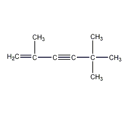 2,5,5-三甲基-1-己烯-3-炔结构式