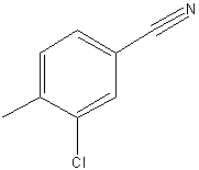 3-氯-4-甲基苯甲腈结构式