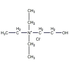 (2-羟乙基)氯化铵乙酯结构式