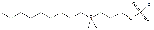 N,N-二甲基-N-[3-(硫代氧代)丙基]-1-壬烷氢氧化铵内盐结构式