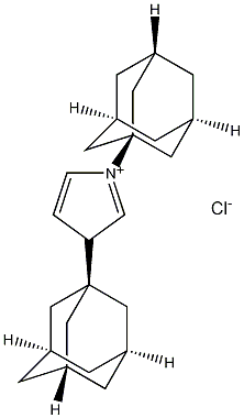 1,3-二(金刚烷-1-基)氯化咪唑结构式