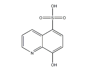 8-羟基喹啉-5-磺酸结构式