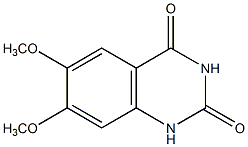6,7-二甲氧基喹唑啉-2,4-二酮结构式