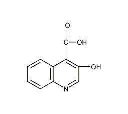 3-羟基喹啉-4-羧酸结构式