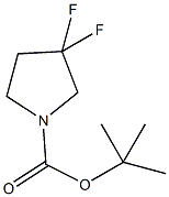 1-Boc-3,3-二氟吡咯烷结构式