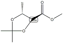 甲基(4S,5R)-2,2,5-三甲基-1,3-二氧戊环-4-羧酸结构式