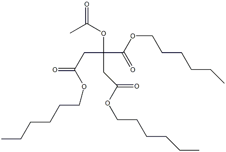O-乙酰基三己基柠檬酸酯结构式