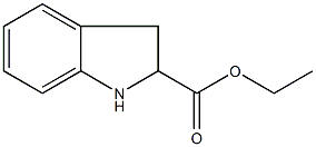 二氢吲哚-2-羧酸乙酯结构式