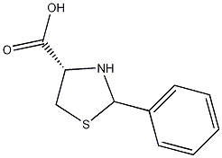 (4S,2R,S)-2-苯基噻唑烷-4-羧酸结构式